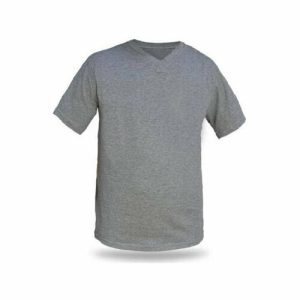 V Yaka T-shirt Süprem Penye (L Beden ) Gri