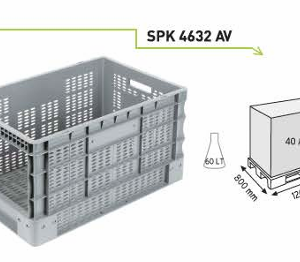 Plastik Kasalar - Sanayi Tipi Kasa Kod SPK4632